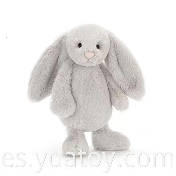 Cute plush gray rabbit doll